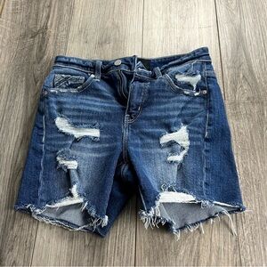 Buckle‎ Black Denim Distressed Shorts